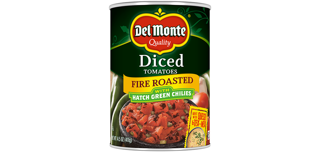 Fire Roasted Diced Tomatoes with Hatch Green Chiles Del Monte®